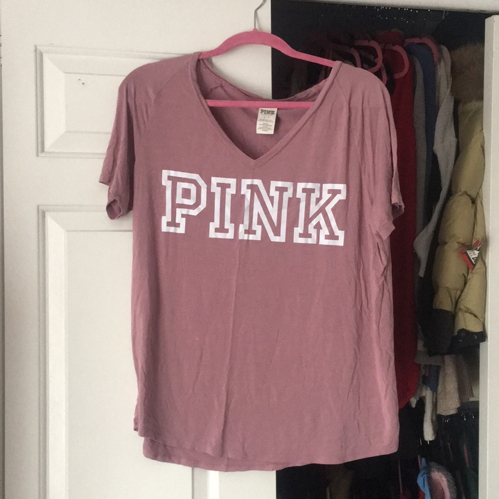 Pink shirt sleeve top